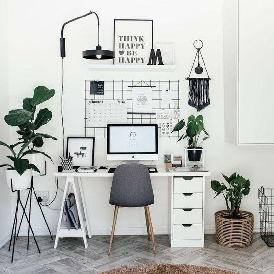 Home office: 15 ideias para uma decoração com cara de Pinterest